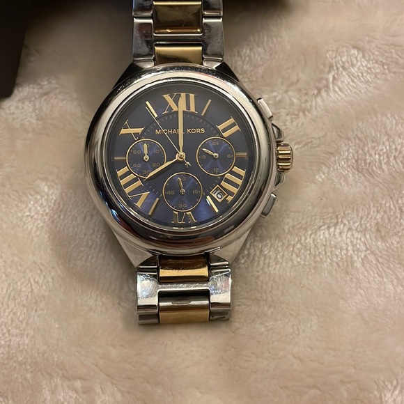 Michael Kors - Two-Tone Navy Dial Camille Watch Michael Kors MK5758 Women main image 3
